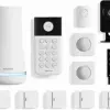 SimpliSafe 12 Piece Wireless Home Security System w/HD Camera - Optional 24/7 Professional Monitoring - No Contract - Compatible with Alexa and Google Assistant, White