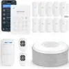 tolviviov Alarm System for Home Security, Door Alarm Systems, App Alerts, 15Piece Kit, No Monthly fee, WiFi Alarm, Door Window Motion Sensor, for Home Security and Kids Safety