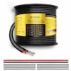 20 Gauge Electrical Wire, 50FT 20/2 12/24V Low Voltage Tube Cover Copper Cable 20 AWG Wire for Auto/Car/Boat/Lighting/Electronic